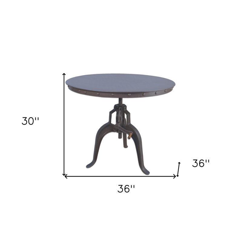 Table de salle à manger 36 po., Gris, Bois manufacturé