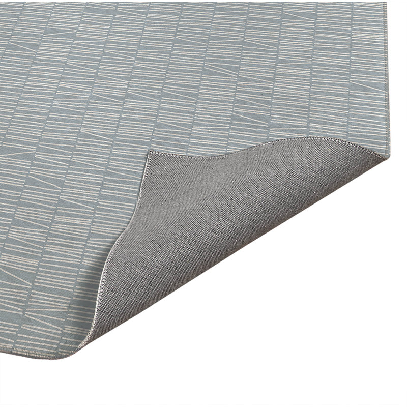 Tapis de bureau léger avec bibliothèque, L 6 pi x L 4 pi, Bleu ardoise