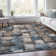 Machine Washable Indoor/Outdoor Xhevrie Taupe Rug