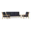 Hudson Outdoor 3 - Piece Conversation Set-941893928-1035173291
