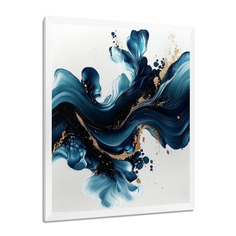 Stapp - impressions sur toile abstraites, H 32 po x l 16 po, Reproduction encadrée d'une seule photo, Blanc