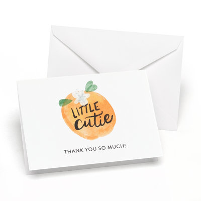 Paper New Baby Thank You Cards