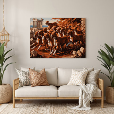 Dogs Cirneco dell'Etna Brown Metal Wall Art