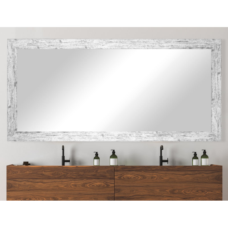 Miroir de salle de bain patiné, 33 po x 66 po