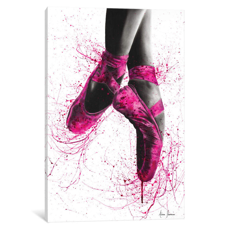 Pretty In Pink Ballet by Ashvin Harrison - Wrapped Canvas Gallery-Wrapped Canvas Giclee, 101.6 cm H x 66.04 cm W x 3.175 cm D