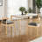 Weave Dining Chairs Set of 2, Mid-Century Modern Kitchen Chair with Solid Oak Frame & Handwoven Seat for Living Dining Room-2078615942-2078615944