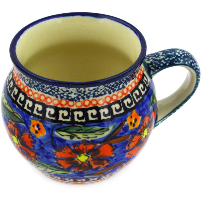 Tasse à bulles en grès 7 oz - Poppies