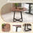 43.3" Round Dining Table For 4-6 People, MDF Wood Tabletop With Metal Legs, Modern Kitchen Table With X-Shaped Base, Large Round Table For Dining Room, Living Room, Apartment.-2102085929