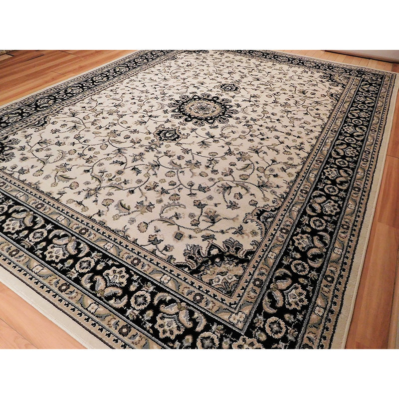 Montanez Wool Oriental Indoor Rug, Rectangle 5' W x 8' L