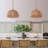 1-Light Natural Dome Pendant D:9.8"x H:5.1"-1040959646