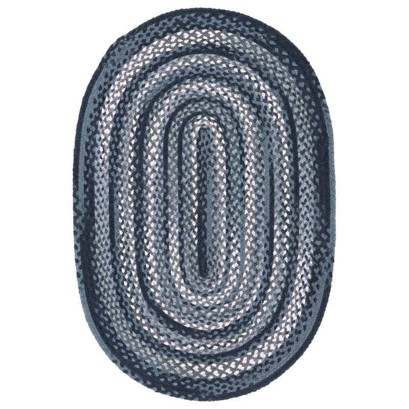 Burbach Flat Weave Cotton Rug, Oval 5' x 8'