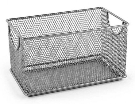 Design Ideas Mesh Zip Box Silver