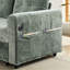 Lit escamotable 59,4 po avec trois ports, réglable, deux coussins lombaires - canapé-lit pour les salons fonctionnels, conversion facile, coussins en chenille douce, espaces harmonieux, peu encombrant,