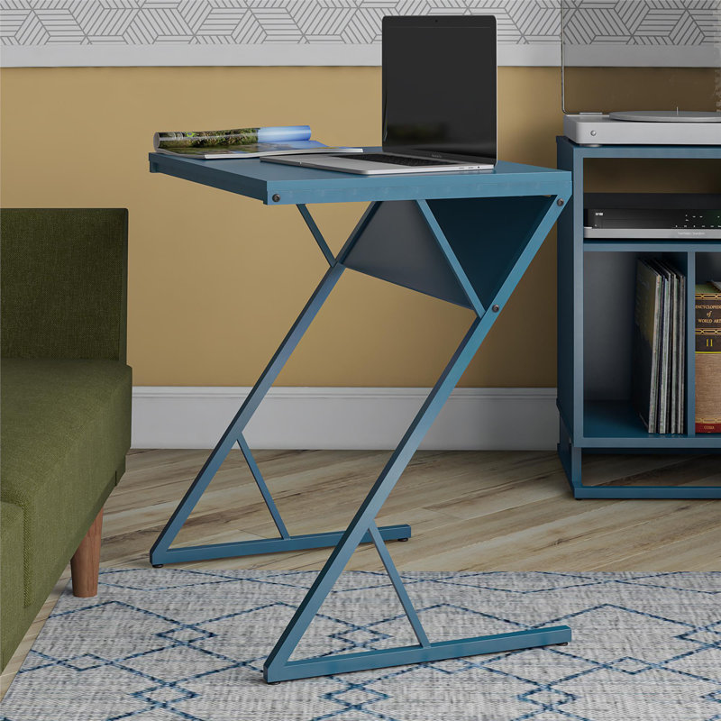 Steel Writing Desk, Blue