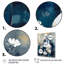 Art mural bleu et crème fantaisiste en argile II - Boho Pottery-88529133-88529128