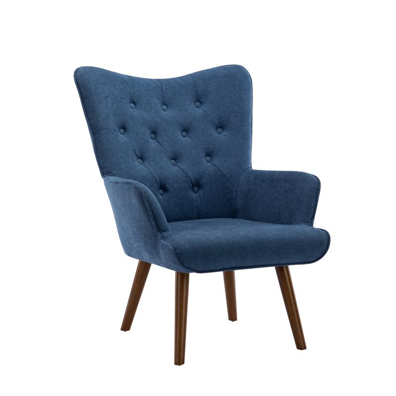 Fauteuil à oreilles Cambra 28,1 po, Bleu