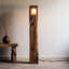 Lampes sur pied en bois massif brun