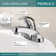 Core Centerset Bathroom Faucet with Drain Assembly, 2-handle Bathroom Sink Faucet