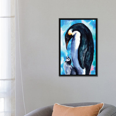 «Penguin Family» par George Dyachenko, reproduction sur toile