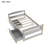 Twin Size Platform Bed, With Two Drawers, Gray-118557610