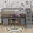 Twin Size Loft Bed With Built-In Desk And Drawer-1080563639