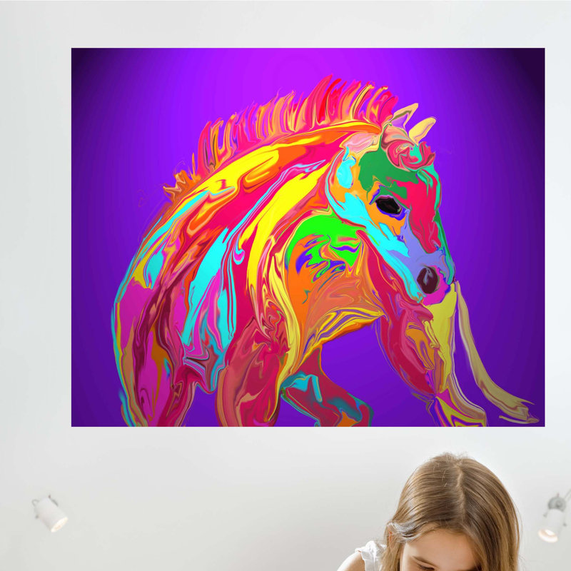 Animals Non-Wall Damaging Wall Decal, 38" H x 48" W