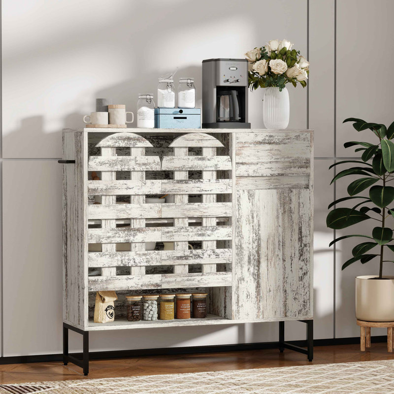 Armoire de style campagnard avec rangement, console avec bar et rangement