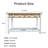 " traditional console table with 2 drawers and bottom shelf, easy assembly entryway table with classic design