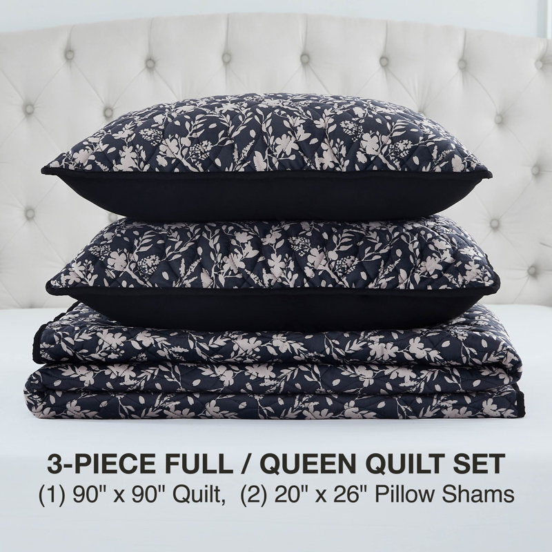 BCBG Vanna Velvet Quilt Set, Full/Queen