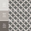Carreau de céramique à motif de mur et plancher 4 po x 4 po Twenties Mini