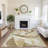 Premium Machine Washable Bitteridge AMF1836 Swirls Rug-1915235713