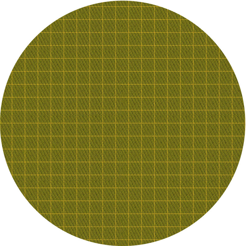 Checkered Indoor Rug, Round 4'