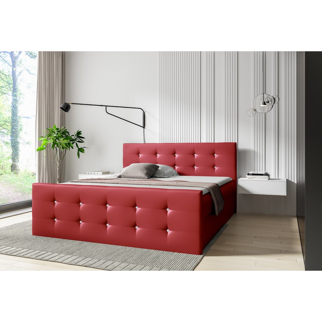 Boxspringbett Herrmann mit Topper und Bettkasten