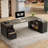 85.8" L-Shaped Executive Desk-116066545