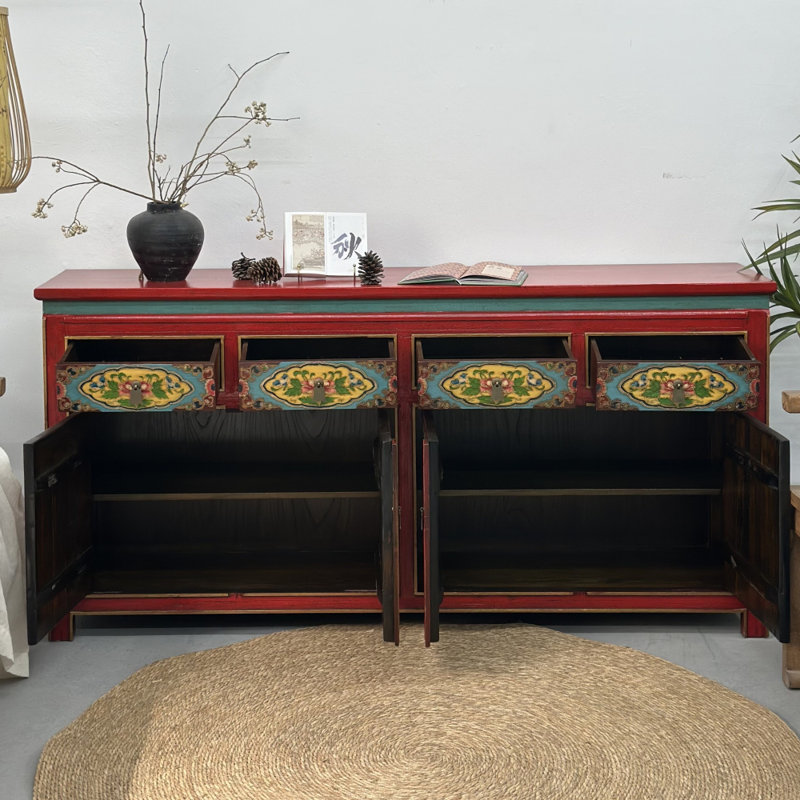 Large-Capacity Painted Sideboard
