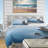 Vintage Beige Minimalism Floral Blossums Coastal Polyester Duvet Cover-94672687
