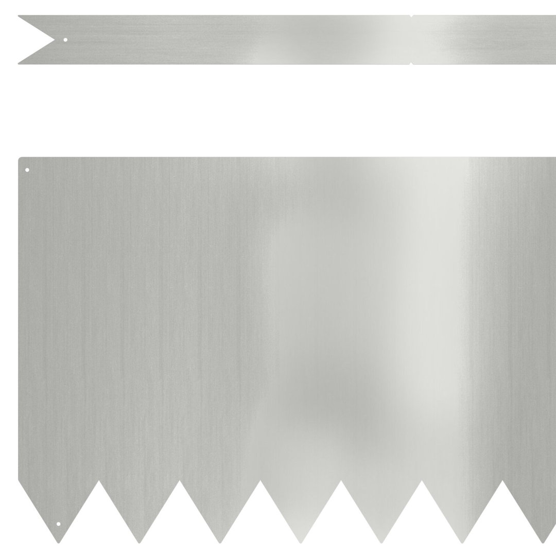 30cm H x 100cm W Steel Lawn Edging