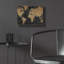 «Mappemonde Borderless Black Gold» par Pela Studio, art mural en verre acrylique-1895823128