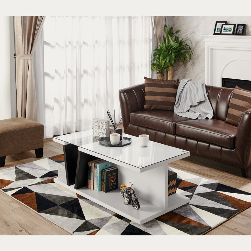 Block Coffee Table with Storage