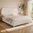 Lovensky Upholstered Wool Platform Bed-704515185-704515187