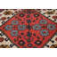 Tapis oriental rétro vintage fait à la main 3 pi 4 po x 4 pi 8 po Tribal Design