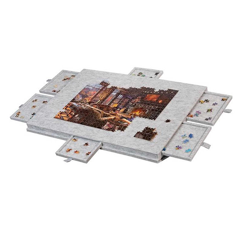 Tilting Jigsaw Puzzle Board, Light Grey