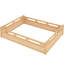 Structure de lit simple blanc avec garde-corps pleine longueur, solide et silencieuse, convient aux maisons modernes entourant la structure, support en lattes de bois-129990006-129990003