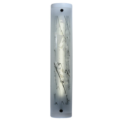 Applique murale encastrée en verre 1 lumière