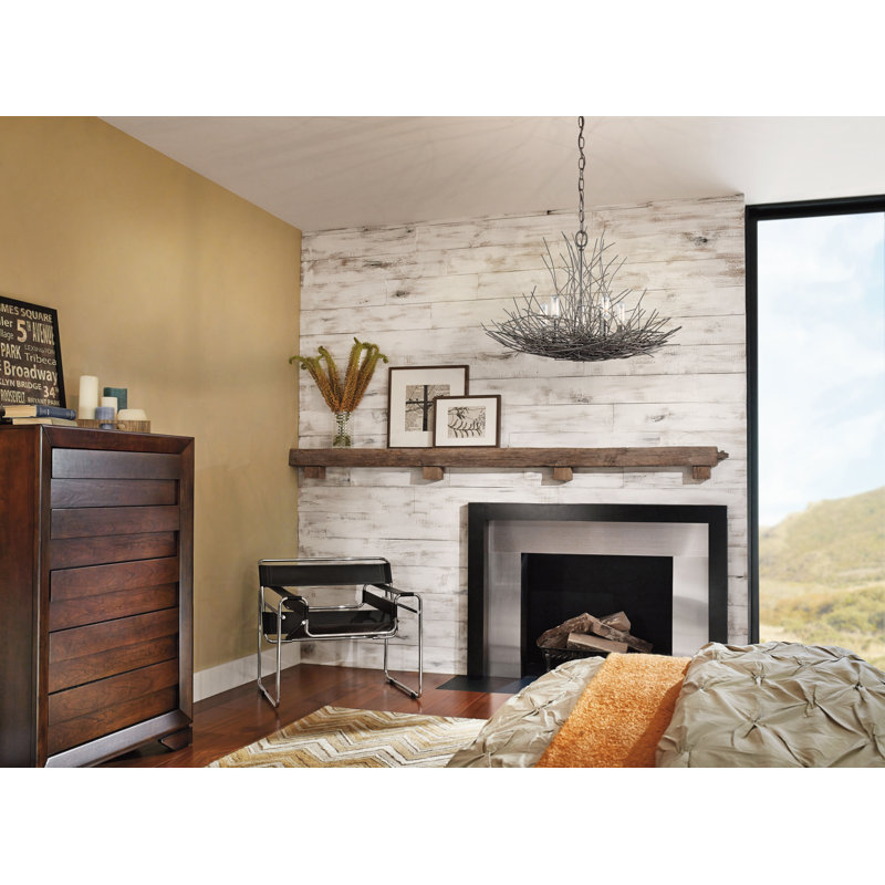 Beachmount 5 - Light Candle Style Chandelier