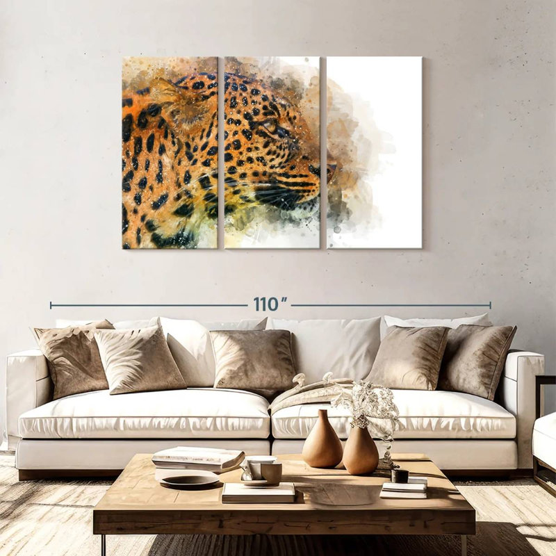 Brampt Wild Cat, 48" H x 74" W