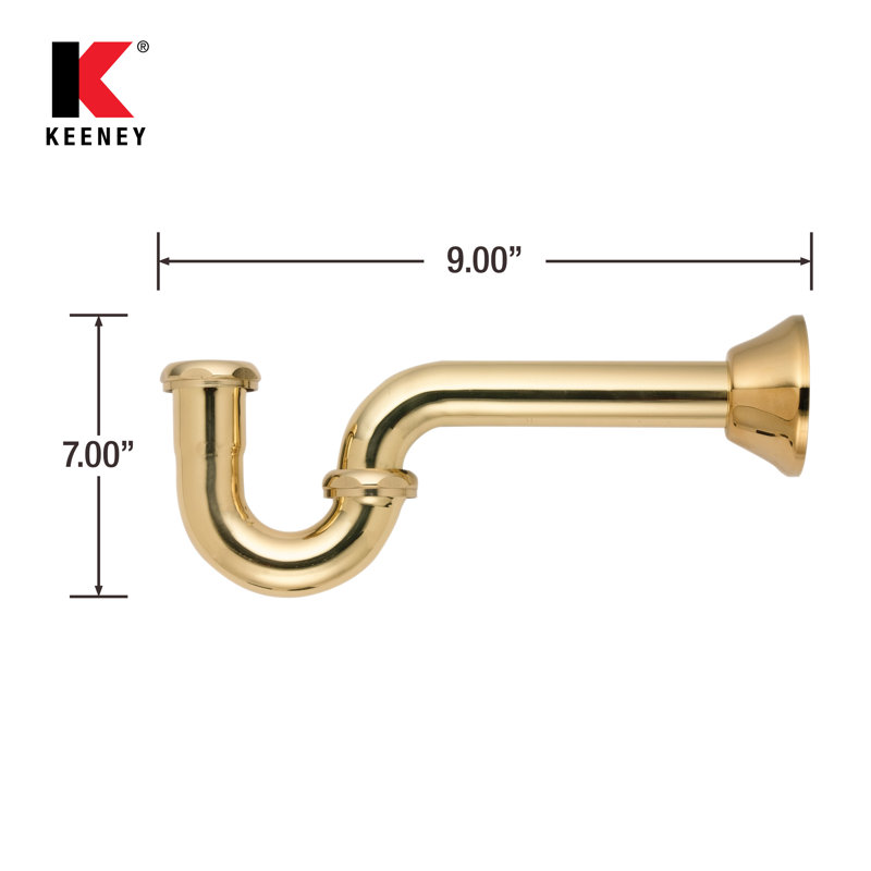 20-Gauge by P-Trap, Polished Brass