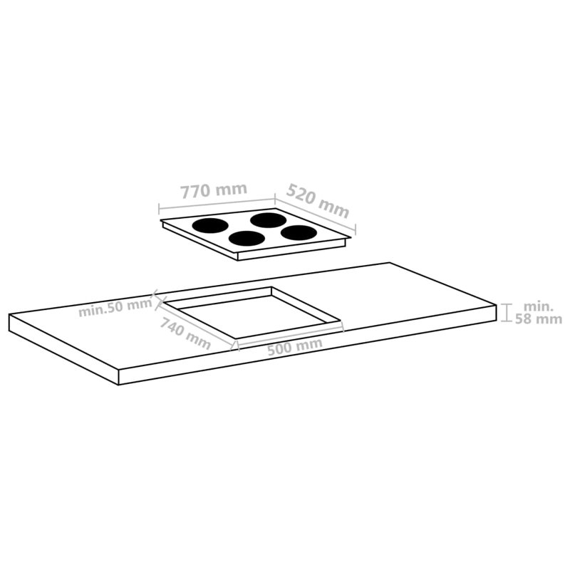 VidaXL Induction Burner