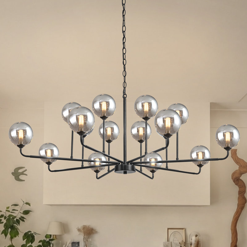 Lustre spoutnik 16 lumières à intensité variable Konstantina