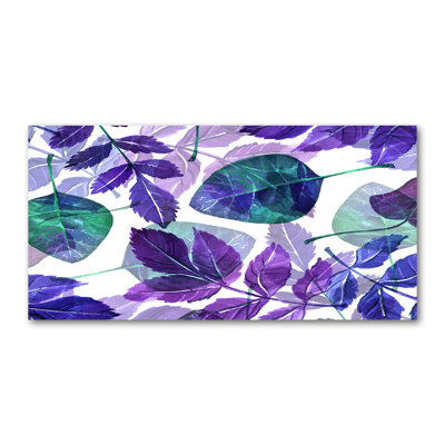 Colourful Leaves - Wrapped Canvas Print